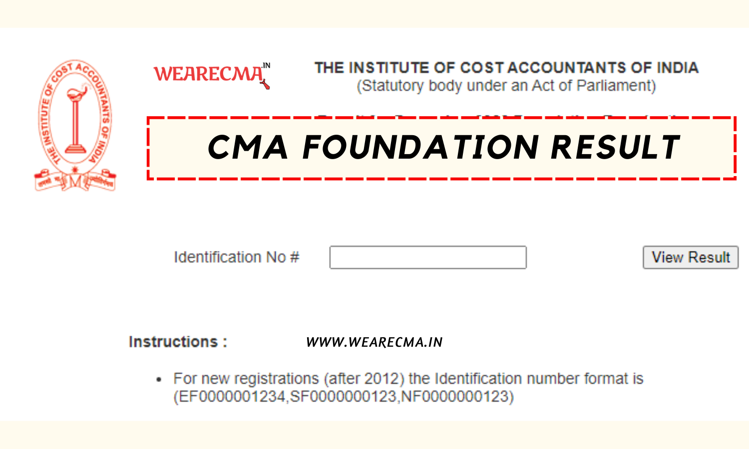 CMA Foundation Result WeAreCMA